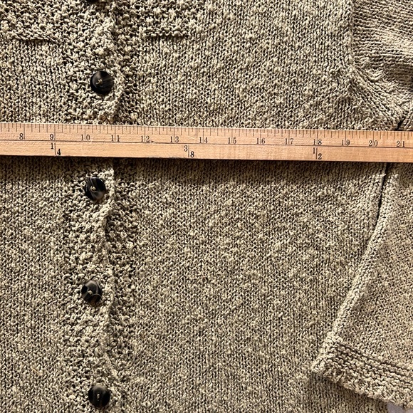 John Molloy Ireland Donegal Knit Linen and Cotton Cardigan Size Large Lagenlook - Picture 9 of 9